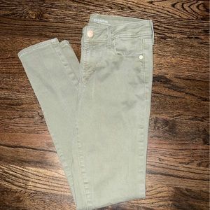 Old Navy Rockstar Jeans Olive 4
